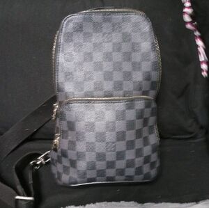 Louis Vuitton Damier Graphite Sling Bag Black